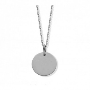 PENDENTIF EN OR BLANC A GRAVER