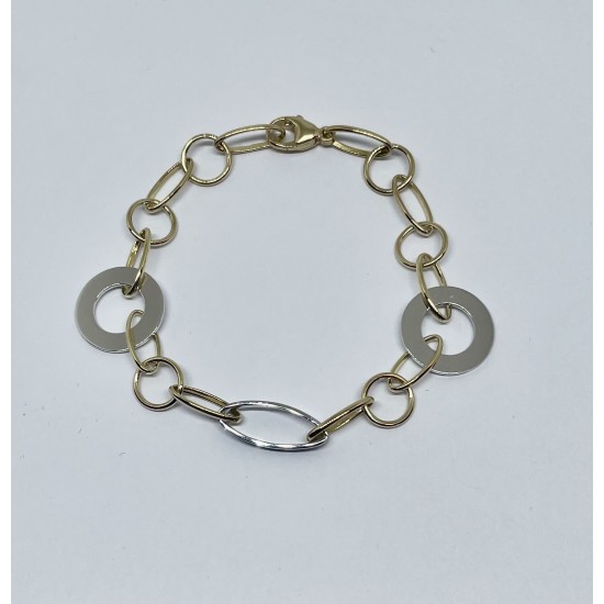 BRACELET EN OR BICOLORE