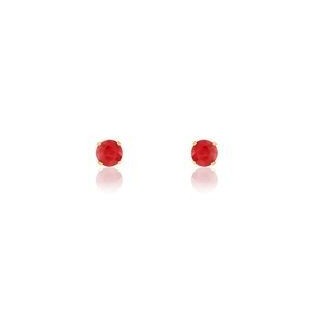 BOUCLES D'OREILLES OR ET RUBIS