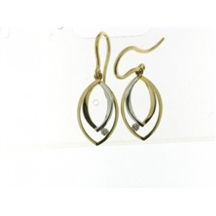 BOUCLES D'OREILLES OR ET DIAMANT