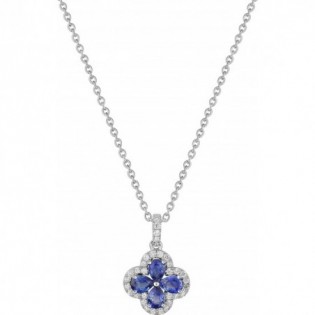 COLLIER SAPHIRS ET DIAMANTS