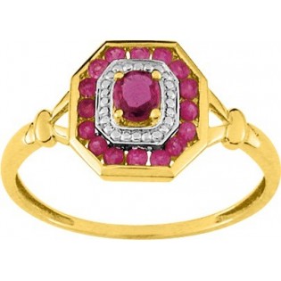 BAGUE EN OR ET RUBIS