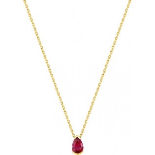 COLLIER EN OR ET RUBIS