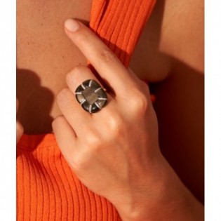 BAGUE BE MAAD OBSIDIENNE