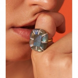 BAGUE BE MAAD LABRADORITE