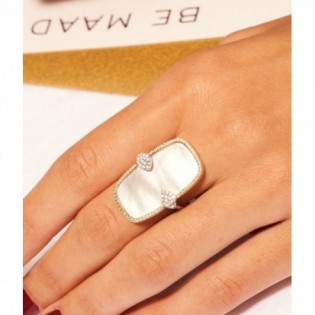 BAGUE BE MAAD NACRE