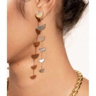 BOUCLES D'OREILLES BE MAAD LABRADORITE