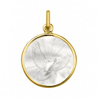 MEDAILLE COLOMBE OR 18 K