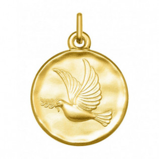 MEDAILLE COLOMBE OR 18 K