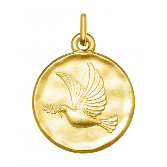 MEDAILLE COLOMBE OR 18 K