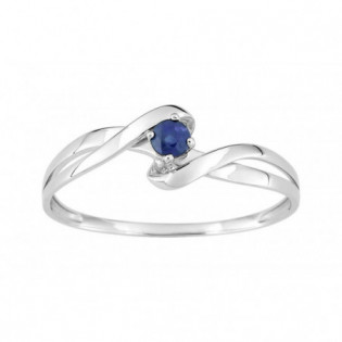 BAGUE OR SAPHIR