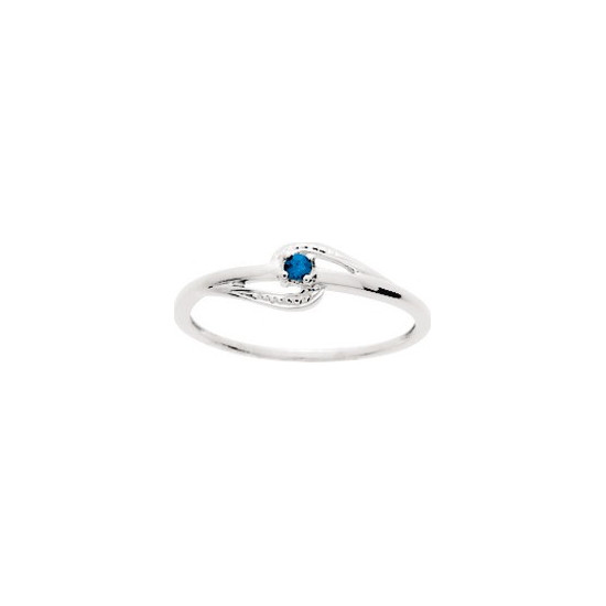 BAGUE EN OR ET SAPHIR
