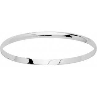BRACELET JONC OR BLANC 18 K