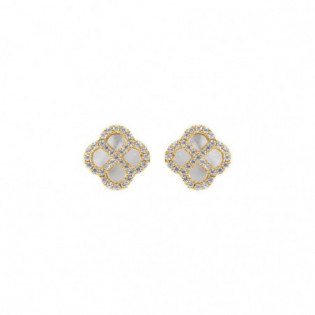 BOUCLES D'OREILLES  ARGENT DORÉ