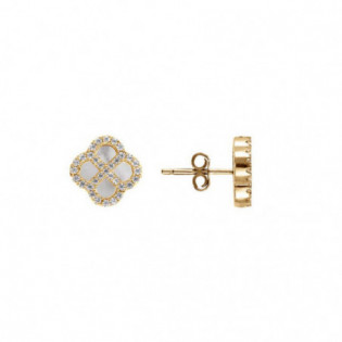 BOUCLES D'OREILLES  ARGENT DORÉ