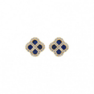 BOUCLES D'OREILLES ARGENT DORÉ