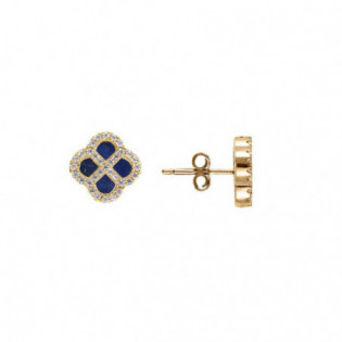 BOUCLES D'OREILLES ARGENT DORÉ
