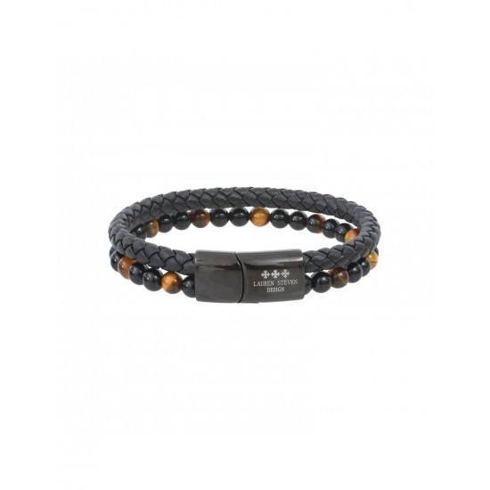 Bracelet Cuir Tressé LAUREN STEVEN