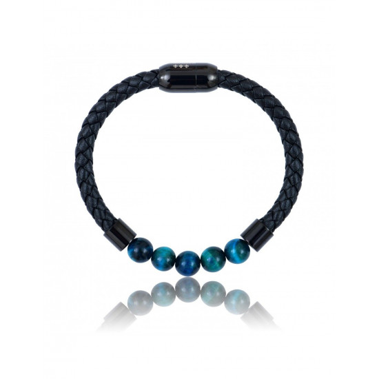 Bracelet Cuir Tressé LAUREN STEVEN