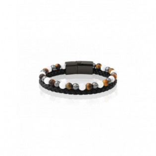 Bracelet Cuir Tressé LAUREN STEVEN