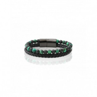Bracelet Cuir Tressé LAUREN STEVEN