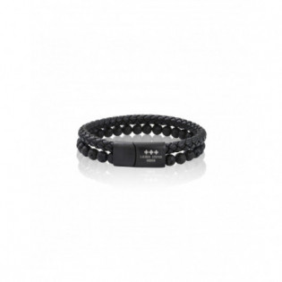 Bracelet Cuir Tressé LAUREN STEVEN