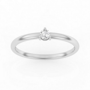 SOLIATAIRE DIAMANT ET  PLATINE