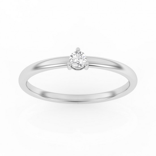SOLIATAIRE DIAMANT ET  PLATINE