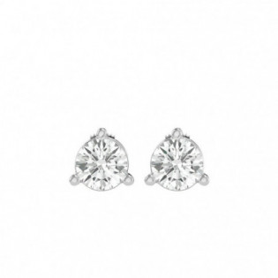 BOUCLES D'OREILLES DIAMANTS PLATINE