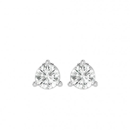 BOUCLES D'OREILLES DIAMANTS PLATINE