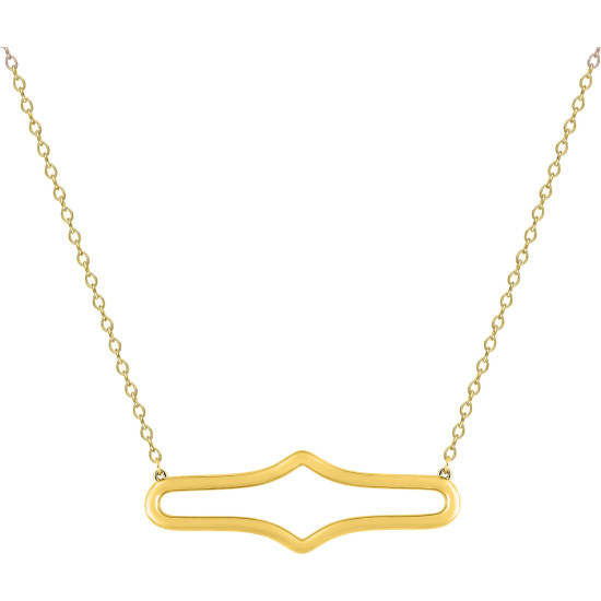 COLLIER EN PLAQUE OR