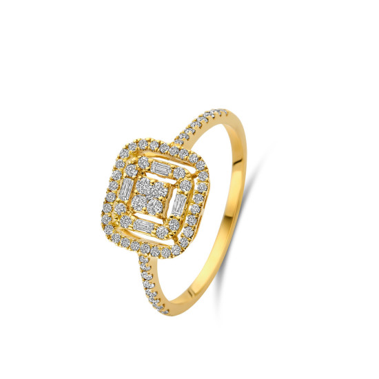 BAGUE OR DIAMANTS