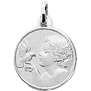Médaille Argent Ange et Colombe
