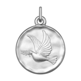 Medaille argent colombe
