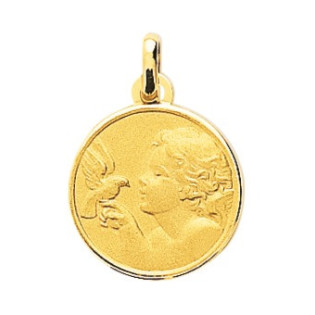 Médaille ange en plaqué or