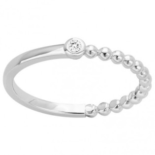 BAGUE EN ARGENT ET DIAMANT LA GARCONNE