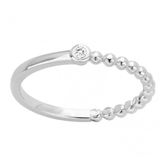 BAGUE EN ARGENT ET DIAMANT LA GARCONNE