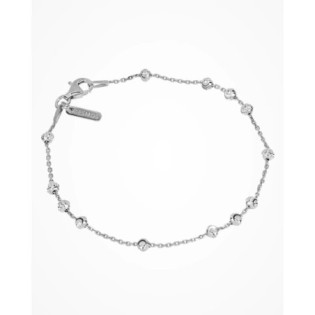 Bracelet en argent Station Moon