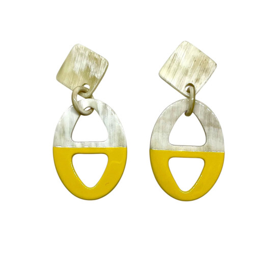 BOUCLES D'OREILLES EN CORNE