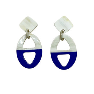 BOUCLES D'OREILLES CORNE