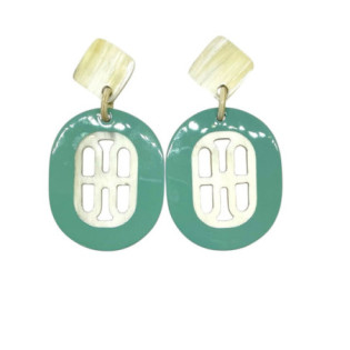 BOUCLES D'OREILLES EN CORNE