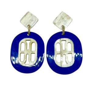 BOUCLES D'OREILLES EN CORNE