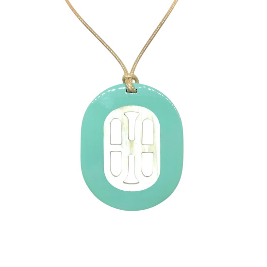 Sautoir en corne celadon Soyang