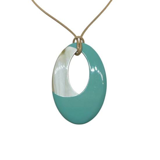 Sautoir en corne celadon Soyang