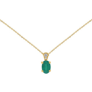 COLLIER EMERAUDE DIAMANTS