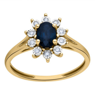 BAGUE SAPHIR DIAMANTS