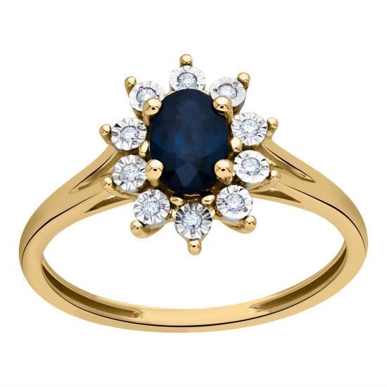 BAGUE SAPHIR DIAMANTS