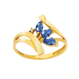 BAGUE SAPHIRS DIAMANT