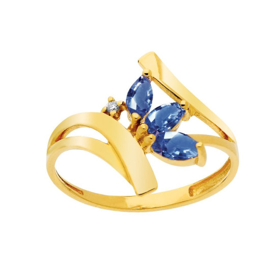 BAGUE SAPHIRS DIAMANT