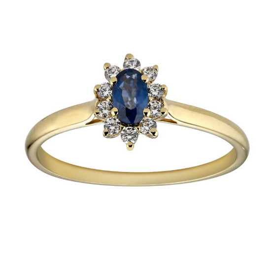 BAGUE SAPHIR DIAMANTS